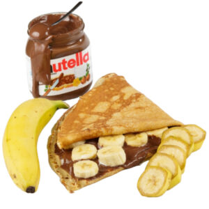 Clătite cu Nutella și banane